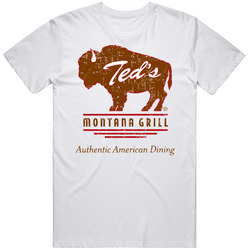 Ted's Montana Grill Cool Popular Food Drink Restaurant Brand Logo Gift  Retro Graphic Unisex Cotton White Classic T Shirt