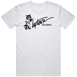 Uptown Records Hip Hop Record Label Music Lovers  Retro Graphic Unisex Cotton White Classic T Shirt