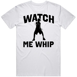 Seen On Lil Dicky Watch Me Whip  Retro Graphic Unisex Cotton White Classic T Shirt