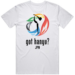 Yuzuru Hanyu Jpn Sochi  Figure Skating  Retro Graphic Unisex Cotton White Classic T Shirt