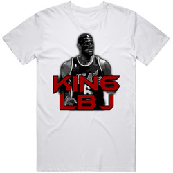 Masked Lbj  Retro Graphic Unisex Cotton White Classic T Shirt