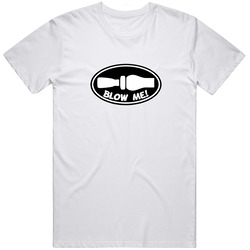 Blow Me Duck Call Hunting Popular Funny  Retro Graphic Unisex Cotton White Classic T Shirt