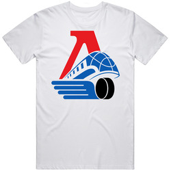 Lokomotiv Yaroslav Russia Hockey  Retro Graphic Unisex Cotton White Classic T Shirt