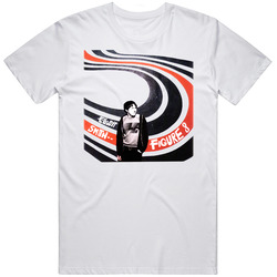 Elliott Smith Figure 8 Musician  Retro Graphic Unisex Cotton White Classic T Shirt
