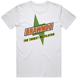 Idiocracy Movie Brawndo Drink  Retro Graphic Unisex Cotton White Classic T Shirt