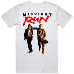 Midnight Run Movie  Retro Graphic Unisex Cotton White Classic T Shirt
