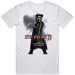 Wesley Snipes Blade Ii Movie  Retro Graphic Unisex Cotton White Classic T Shirt