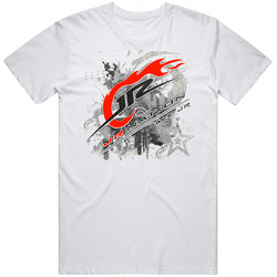 Dale Earnhardt Jr Nation Draft  Retro Graphic Unisex Cotton White Classic T Shirt