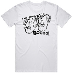 Statler And Waldorf Muppets Critics Funny  Retro Graphic Unisex Cotton White Classic T Shirt