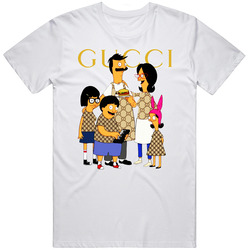 Burgerbob  Retro Graphic Unisex Cotton White Classic T Shirt