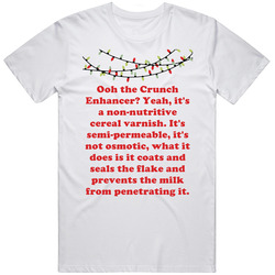 Crunch Enhancer National Lampoon's Christmas Vacation Lights Holiday Movie Gift  Retro Graphic Unisex Cotton White Classic T Shirt