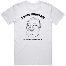 Rob Ford - Prime Minister  Retro Graphic Unisex Cotton White Classic T Shirt
