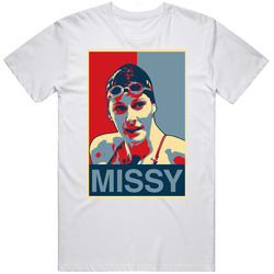 Missy Franklin Usa Swimming Olympic Champion  Retro Graphic Unisex Cotton White Classic T Shirt