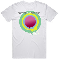 Foster The People  Retro Graphic Unisex Cotton White Classic T Shirt