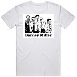 Barney Miller  Retro Graphic Unisex Cotton White Classic T Shirt