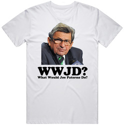 What Would Joe Paterno Do  Retro Graphic Unisex Cotton White Classic T Shirt