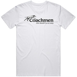 Coachmen Rv Automobile Car Truck Motorcycle Parts Cool Distressed Style Brand Logo Emblem  Retro Graphic Unisex Cotton White Classic T Shirt