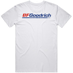 Bf Goodrich Tires Automobile Car Parts Cool Distressed Style Brand Logo Emblem  Retro Graphic Unisex Cotton White Classic T Shirt