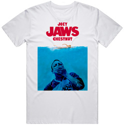 Joey Jaws Chestnut Hot Dog Champ  Retro Graphic Unisex Cotton White Classic T Shirt