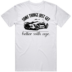 1965 Shelby Cobra 427 Better With Age Vintage Car  Retro Graphic Unisex Cotton White Classic T Shirt