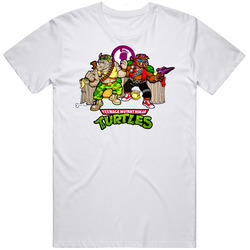 Tmnt Bebop And Rocksteady Cartoon  Retro Graphic Unisex Cotton White Classic T Shirt