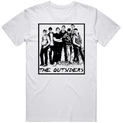 THe Outsiders BUDD (2).jpg  Retro Graphic Unisex Cotton White Classic T Shirt