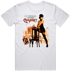 Cabaret Liza Minelli  Retro Graphic Unisex Cotton White Classic T Shirt