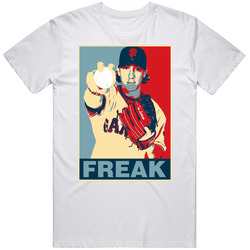 Tim Lincecum Hope  Retro Graphic Unisex Cotton White Classic T Shirt