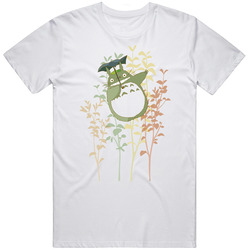 My Neighbour Totoro Funny  Retro Graphic Unisex Cotton White Classic T Shirt