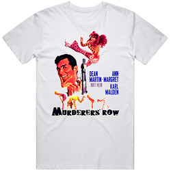 Murderers Row Comedy Spy Matt Helm Dean Martin  Retro Graphic Unisex Cotton White Classic T Shirt