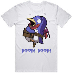 Prinny Video Game Demon Hero  Retro Graphic Unisex Cotton White Classic T Shirt