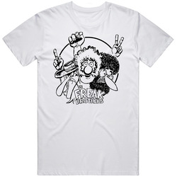 Freak Bros Logo Comic Book  Retro Graphic Unisex Cotton White Classic T Shirt