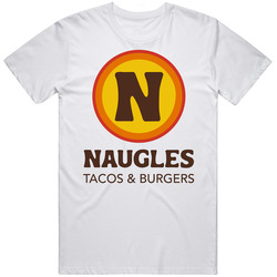 Naugles Classic Retro Fast Food Restaurant Logo Fan Foodie Food  Retro Graphic Unisex Cotton White Classic T Shirt