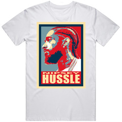 Nipsey Hussle Ob 1 Putih  Retro Graphic Unisex Cotton White Classic T Shirt