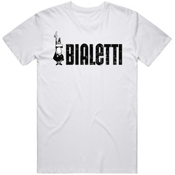 Bialetti Cool Popular Food Drink Restaurant Brand Logo Gift  Retro Graphic Unisex Cotton White Classic T Shirt