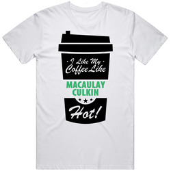 I Like My Coffee Like Macaulay Culkin Hot Funny Male Celeb Cool Fan T Shirt