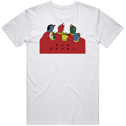 Bad Books 2200x3000  Retro Graphic Unisex Cotton White Classic T Shirt