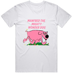 Captain Kangaroo Tom Terrific Manfred The Mighty Wonder Dog Retro  Retro Graphic Unisex Cotton White Classic T Shirt