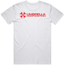 Umbrella Corporation White  Retro Graphic Unisex Cotton White Classic T Shirt