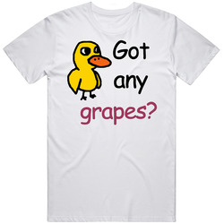 Got Any Grapes Funny Youtube Video Viral  Retro Graphic Unisex Cotton White Classic T Shirt