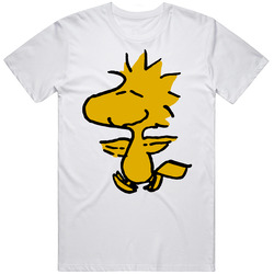 Woodstock Peanuts Comic Cartoon  Retro Graphic Unisex Cotton White Classic T Shirt