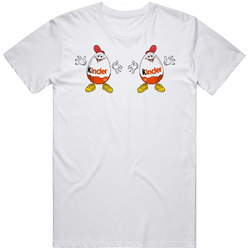 Kinder Egg  Retro Graphic Unisex Cotton White Classic T Shirt