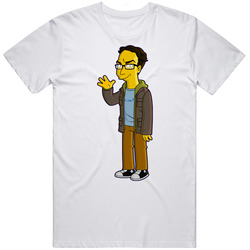 The Big Bang Theory Leonard Hofstadter  Retro Graphic Unisex Cotton White Classic T Shirt