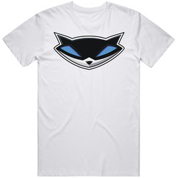 Sly Cooper Video Game Symbol  Retro Graphic Unisex Cotton White Classic T Shirt