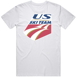 U.s. Ski Team  Retro Graphic Unisex Cotton White Classic T Shirt
