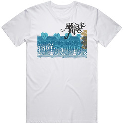 Arcade Fire Ep Album  Retro Graphic Unisex Cotton White Classic T Shirt