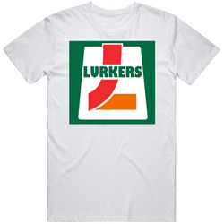 Lurkers 7 11 Fun Parody Workaholics Tv Show  Retro Graphic Unisex Cotton White Classic T Shirt