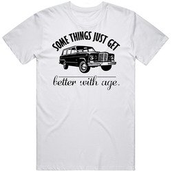 1963 Jeep Wagoneer Better With Age Vintage Car  Retro Graphic Unisex Cotton White Classic T Shirt