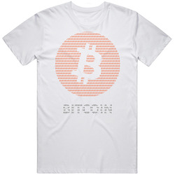 Bitcoin Crypto Code  Retro Graphic Unisex Cotton White Classic T Shirt