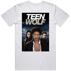 Teen Wolf  Retro Graphic Unisex Cotton White Classic T Shirt